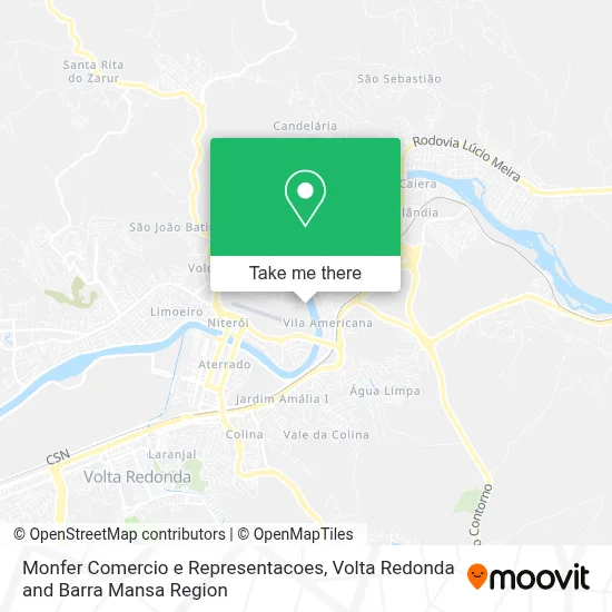 Monfer Comercio e Representacoes map