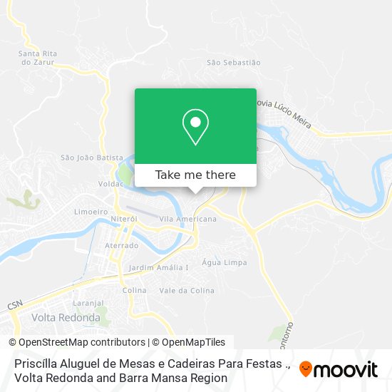 Priscílla Aluguel de Mesas e Cadeiras Para Festas . map