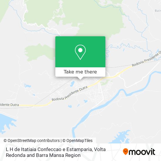 L H de Itatiaia Confeccao e Estamparia map