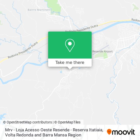 Mrv - Loja Acesso Oeste Resende - Reserva Itatiaia map