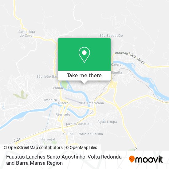 Faustao Lanches Santo Agostinho map