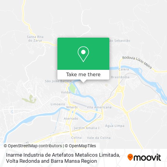 Inarme Industria de Artefatos Metalicos Limitada map