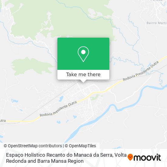 Espaço Holístico Recanto do Manacá da Serra map