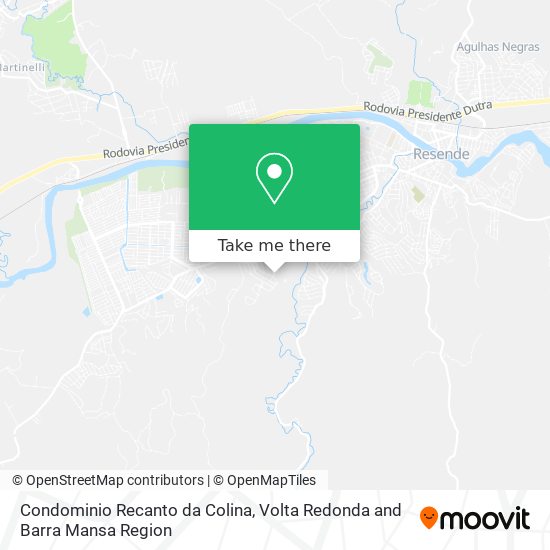 Condominio Recanto da Colina map