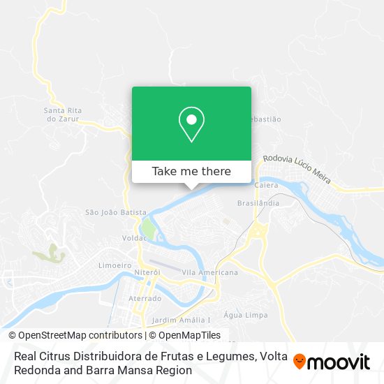 Real Citrus Distribuidora de Frutas e Legumes map