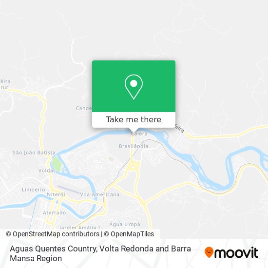 Aguas Quentes Country map