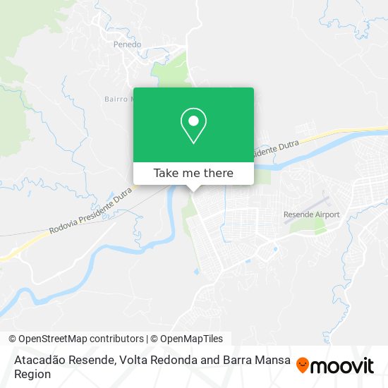 Atacadão Resende map