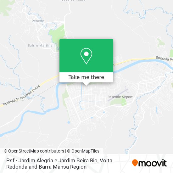 Psf - Jardim Alegria e Jardim Beira Rio map