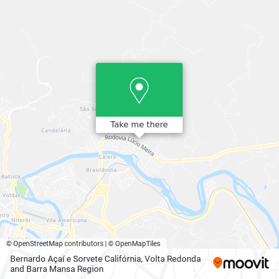 Bernardo Açaí e Sorvete Califórnia map