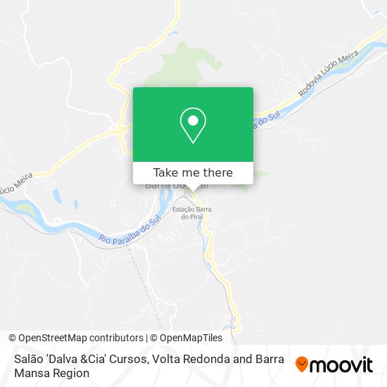 Salão 'Dalva &Cia' Cursos map
