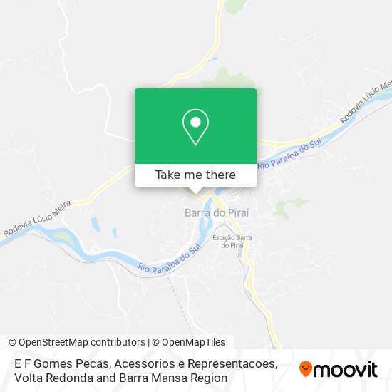 E F Gomes Pecas, Acessorios e Representacoes map