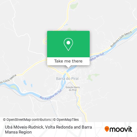 Ubá Móveis-Rudnick map