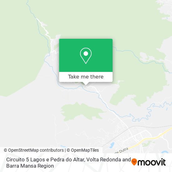 Circuito 5 Lagos e Pedra do Altar map