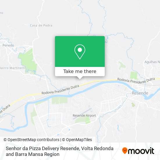 Senhor da Pizza Delivery Resende map