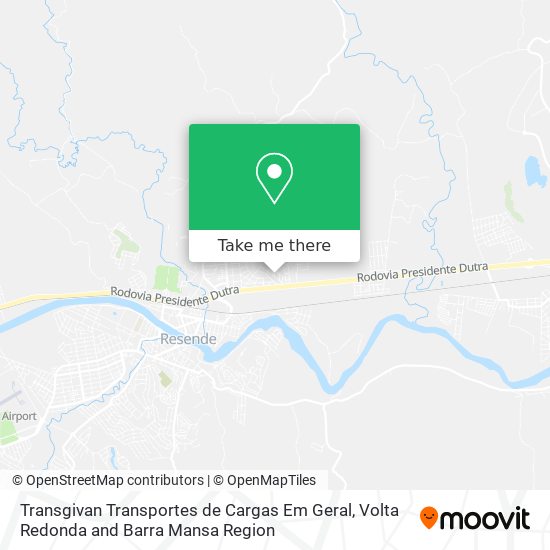 Mapa Transgivan Transportes de Cargas Em Geral