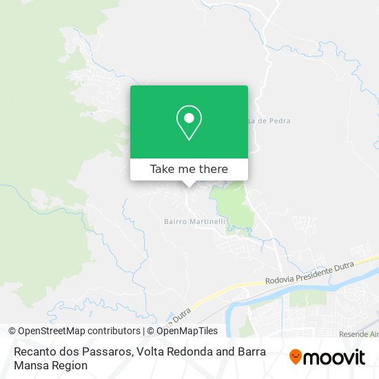 Recanto dos Passaros map