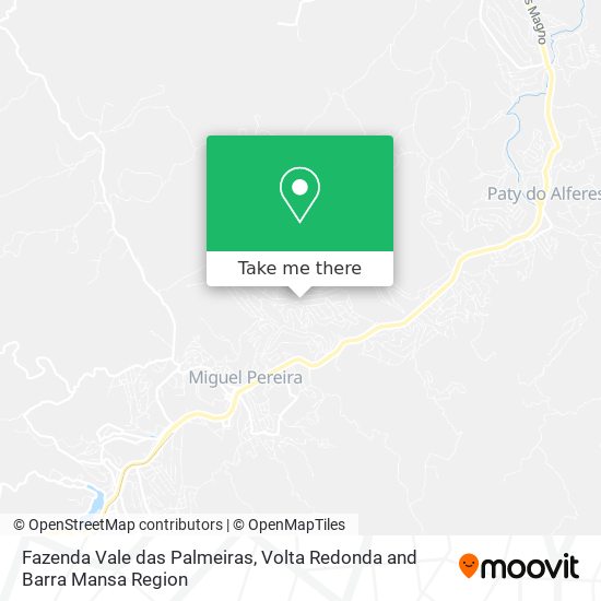 Fazenda Vale das Palmeiras map