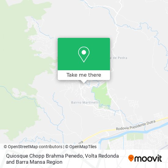 Quiosque Chopp Brahma Penedo map
