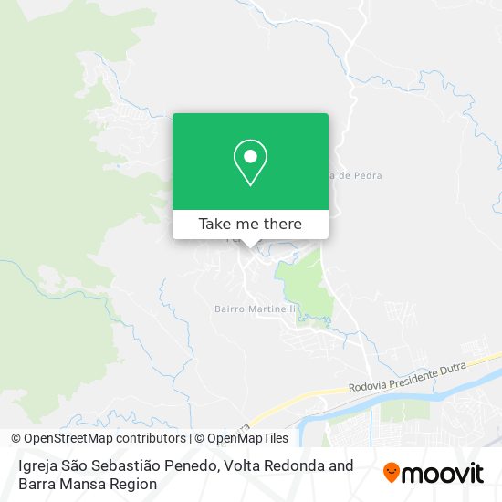 Igreja São Sebastião Penedo map