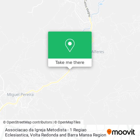 Associacao da Igreja Metodista - 1 Regiao Eclesiastica map
