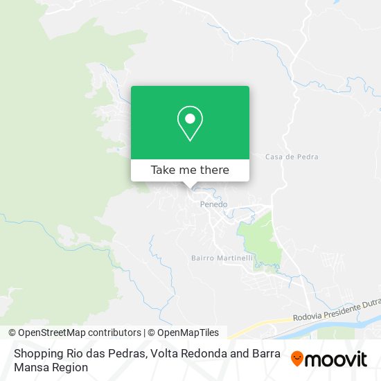 Shopping Rio das Pedras map