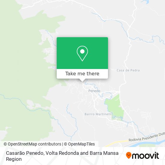 Casarão Penedo map