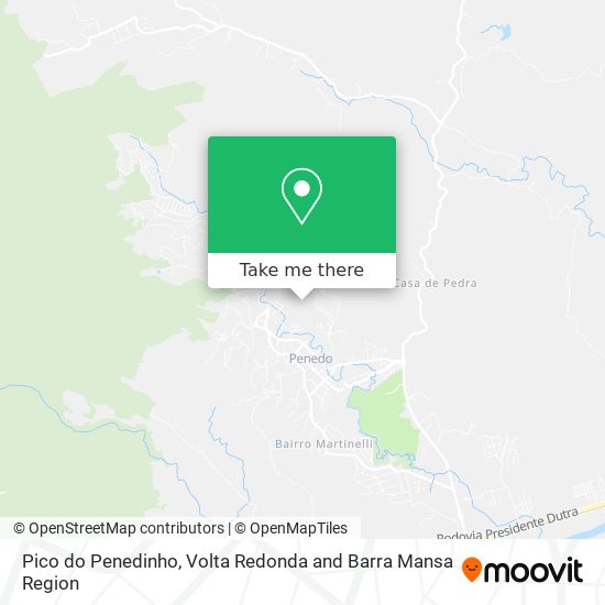 Pico do Penedinho map