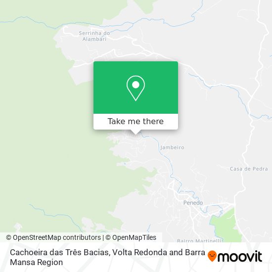 Cachoeira das Três Bacias map