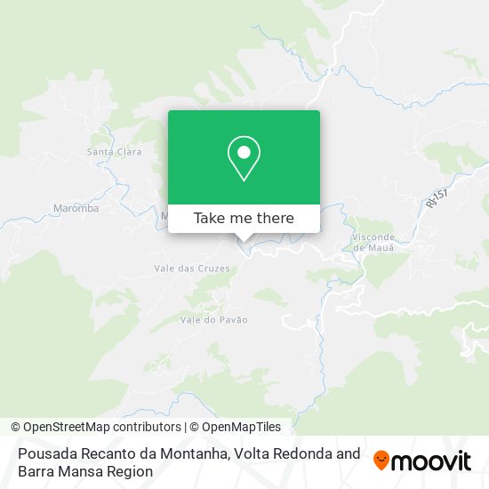 Pousada Recanto da Montanha map