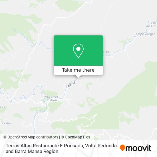 Terras Altas Restaurante E Pousada map