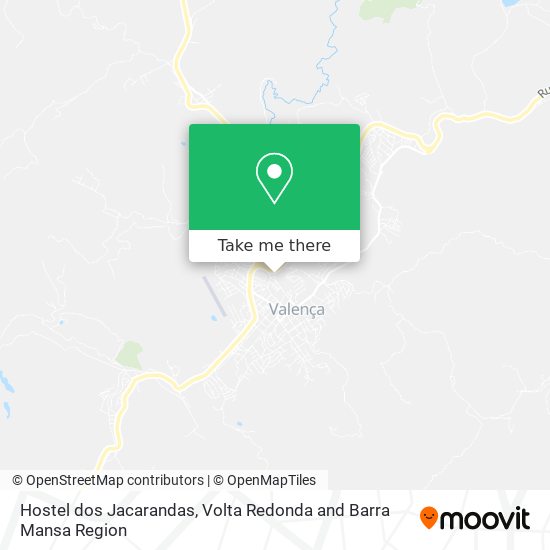 Hostel dos Jacarandas map
