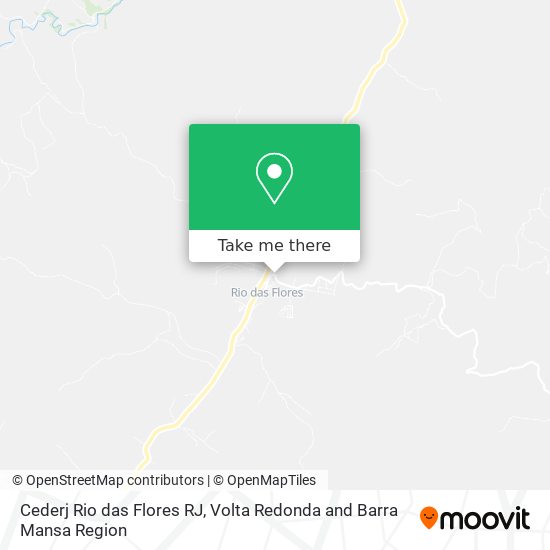 Cederj Rio das Flores RJ map