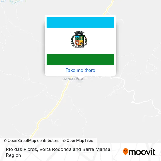 Rio das Flores map