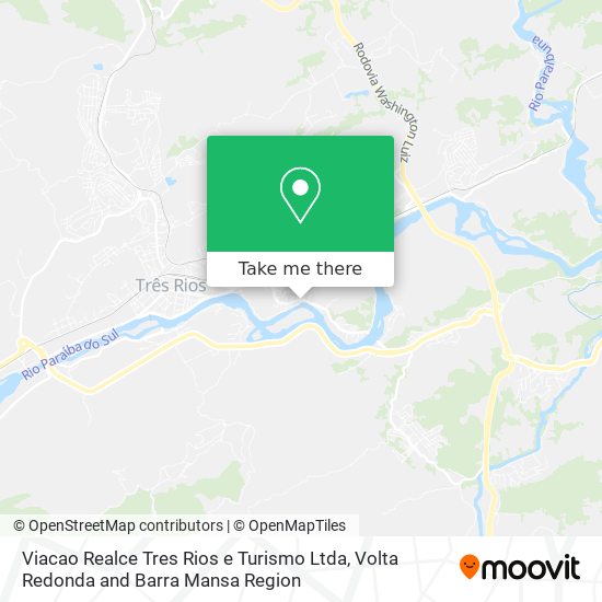 Viacao Realce Tres Rios e Turismo Ltda map