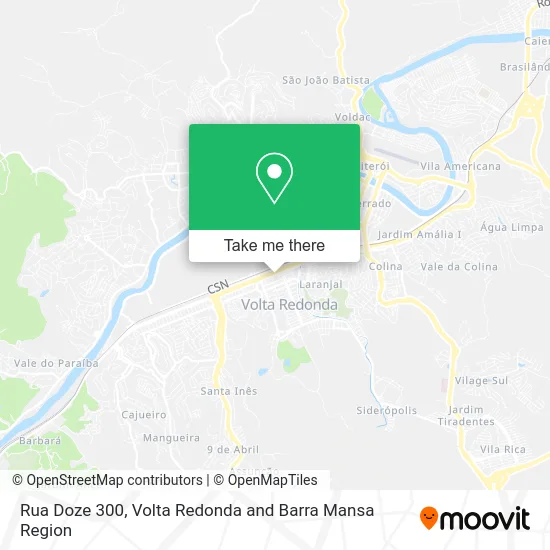Rua Doze 300 map