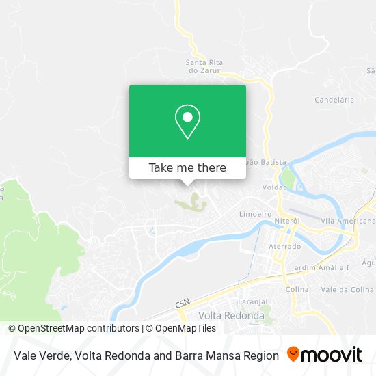 Vale Verde map