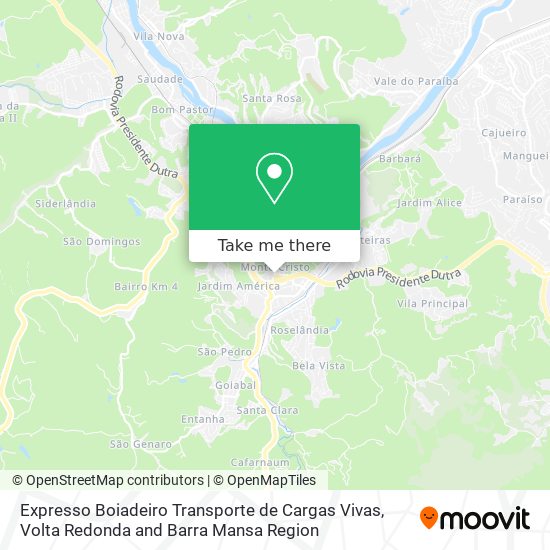 Expresso Boiadeiro Transporte de Cargas Vivas map