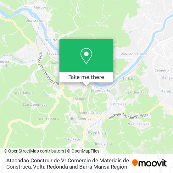 Atacadao Construir de Vr Comercio de Materiais de Construca map