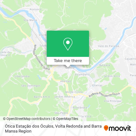 Ótica Estação dos Óculos map