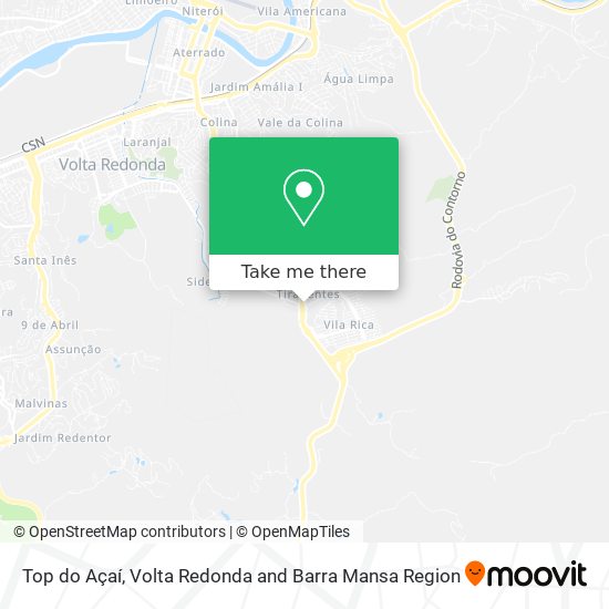 Top do Açaí map