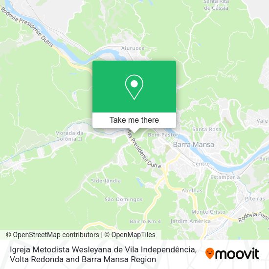 Igreja Metodista Wesleyana de Vila Independência map