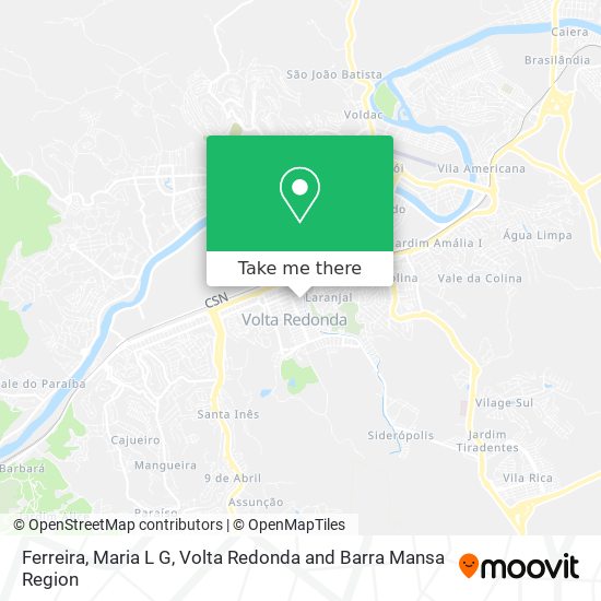 Ferreira, Maria L G map
