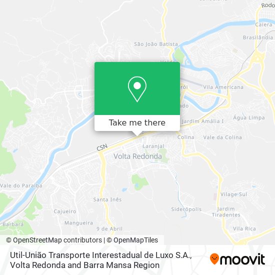 Mapa Util-União Transporte Interestadual de Luxo S.A.