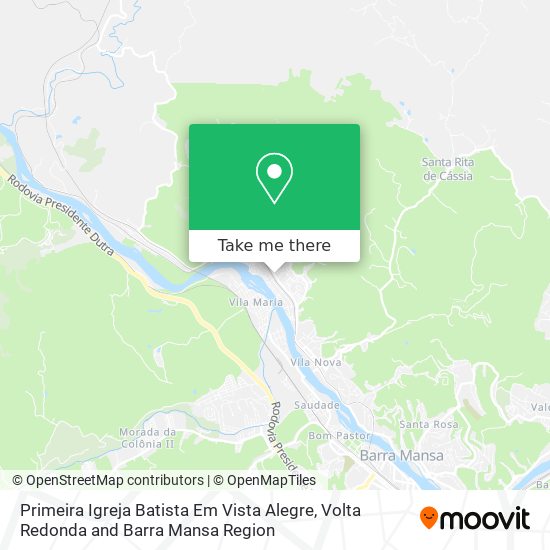 Primeira Igreja Batista Em Vista Alegre map