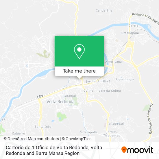 Cartorio do 1 Oficio de Volta Redonda map