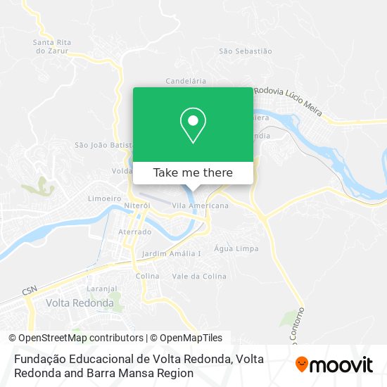 Fundação Educacional de Volta Redonda map