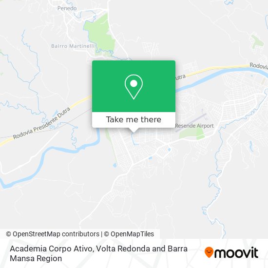 Mapa Academia Corpo Ativo