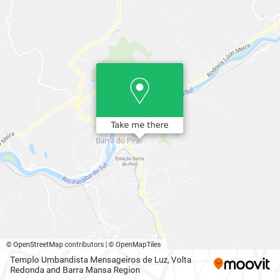 Templo Umbandista Mensageiros de Luz map