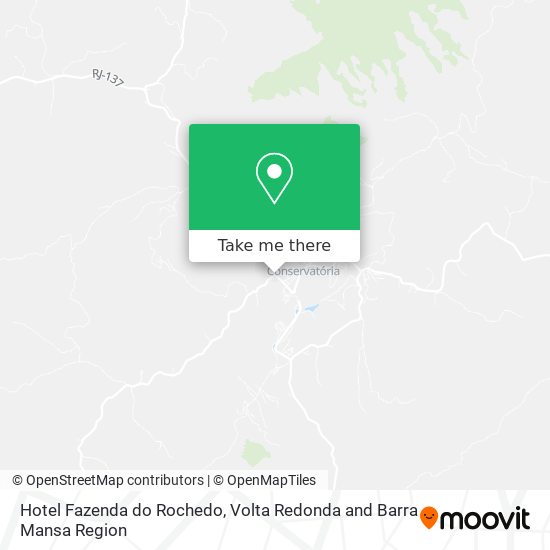Hotel Fazenda do Rochedo map