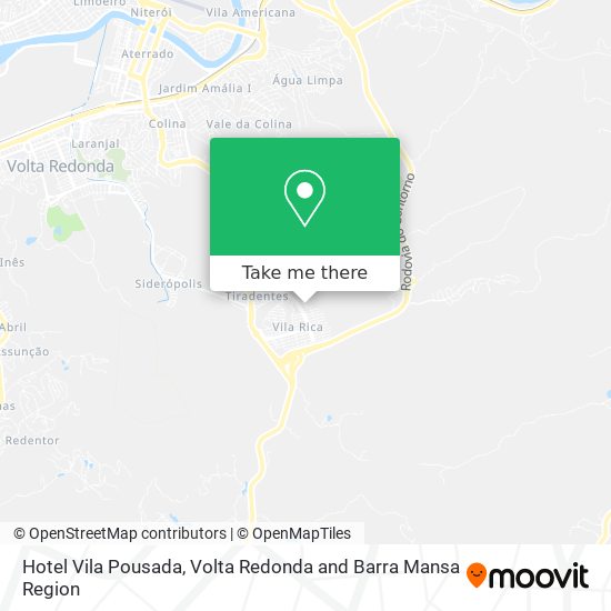 Hotel Vila Pousada map
